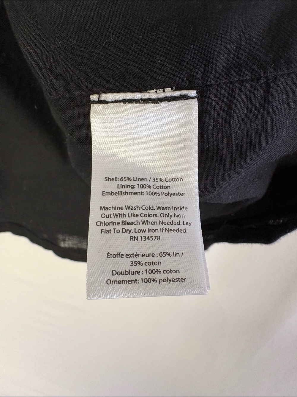 Vineyard Vines Linen Blend Embroidered Black Sheath Dress - Picture 9 of 12